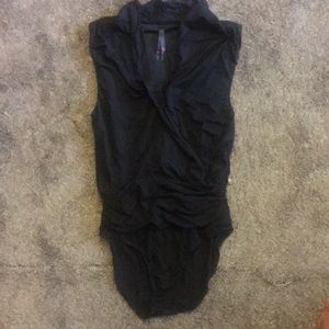 Deep cut body suit